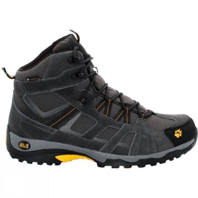 Botas Jack Wolfskin Vojo Hike Mid Texapore Hombre Gris Oscuro - Chile IRF310278